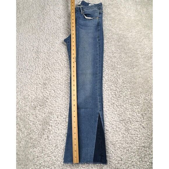 FRAME Le Crop Mini Boot Jean Raw Hem Austin Wash - Picture 10 of 11